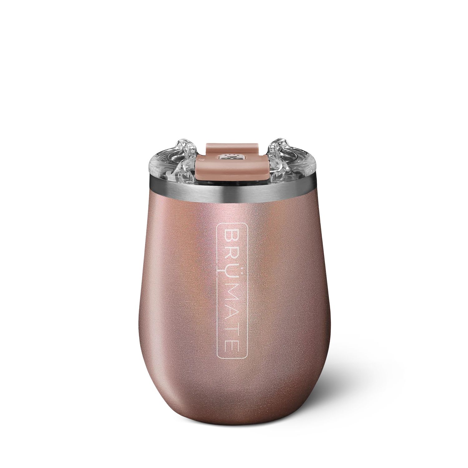 UNCORK'D XL MÜV 14oz Wine Tumbler | Glitter Rose Gold | BruMate