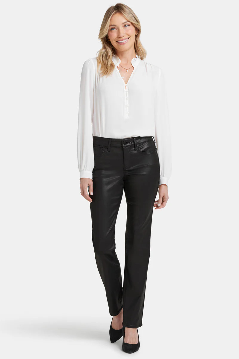 Coated Marilyn Straight Jeans In Petite | NYDJ