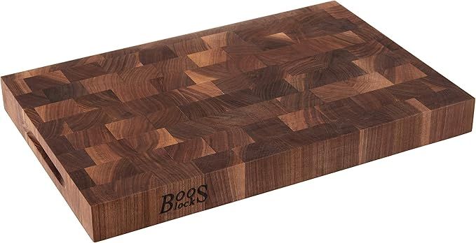 John Boos Reversible Walnut Cutting Board with Grips, 18" x 12" x 1.75" | Amazon (US)