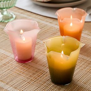 Tulip Glass Candleholders | West Elm (US)