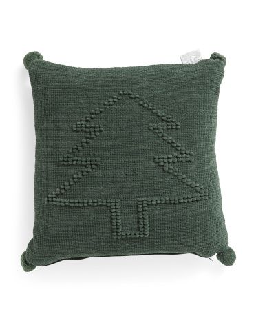 20x20 Embossed Tree Pillow | TJ Maxx