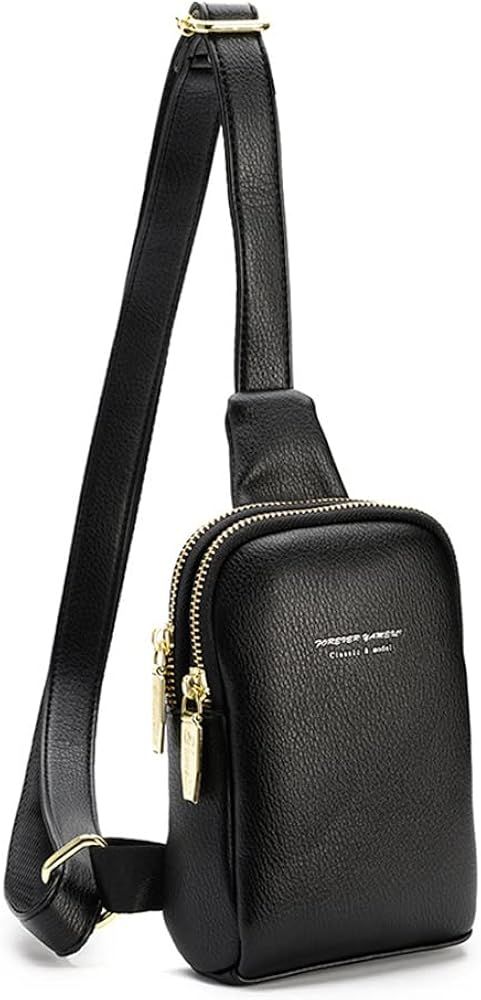 Small Crossbody Sling Bag for Women Men Teen Girls, Fanny Packs Leather Purses Shoulder Chest Bag | Amazon (CA)