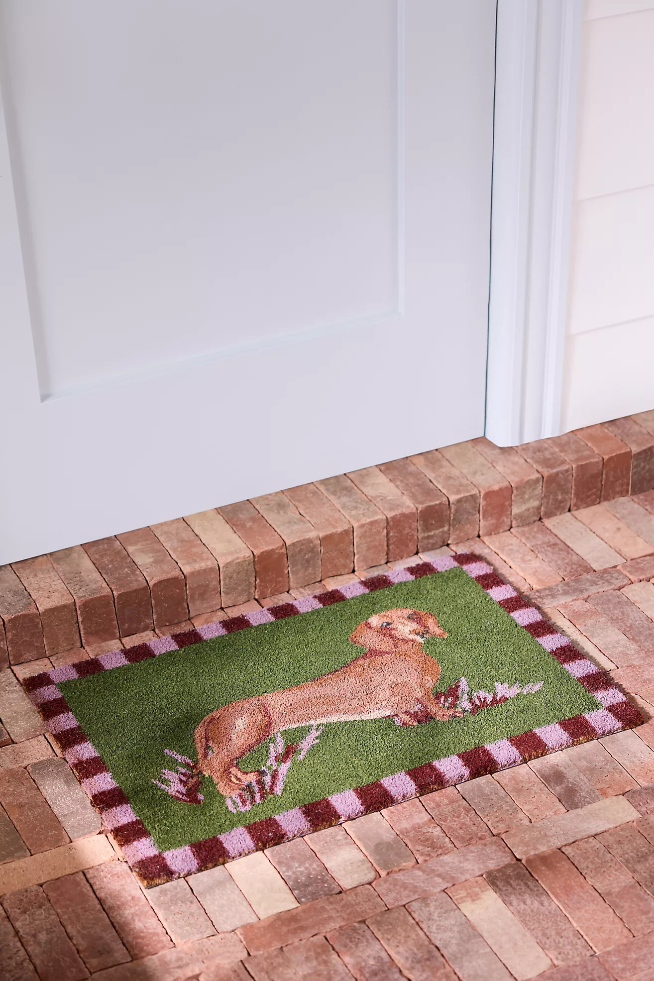 Portobello Dog Coir Printed Doormat | Anthropologie (US)