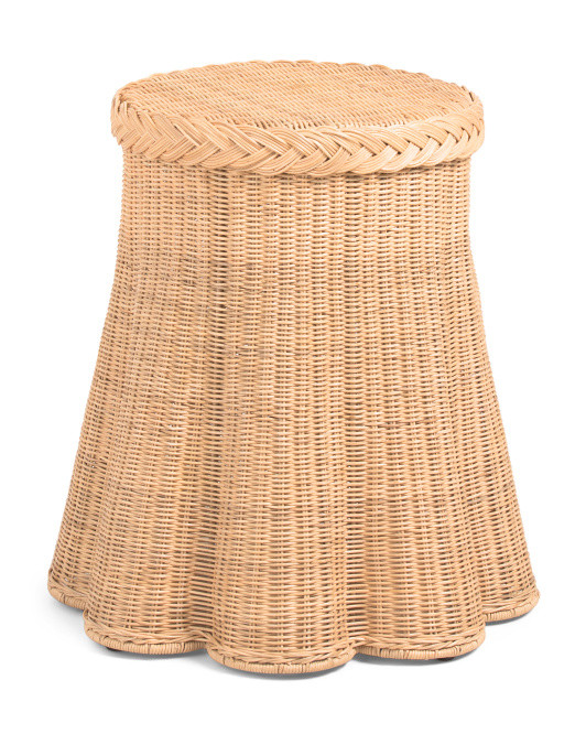 21x22 Clanton Round Rattan Accent Table | TJ Maxx
