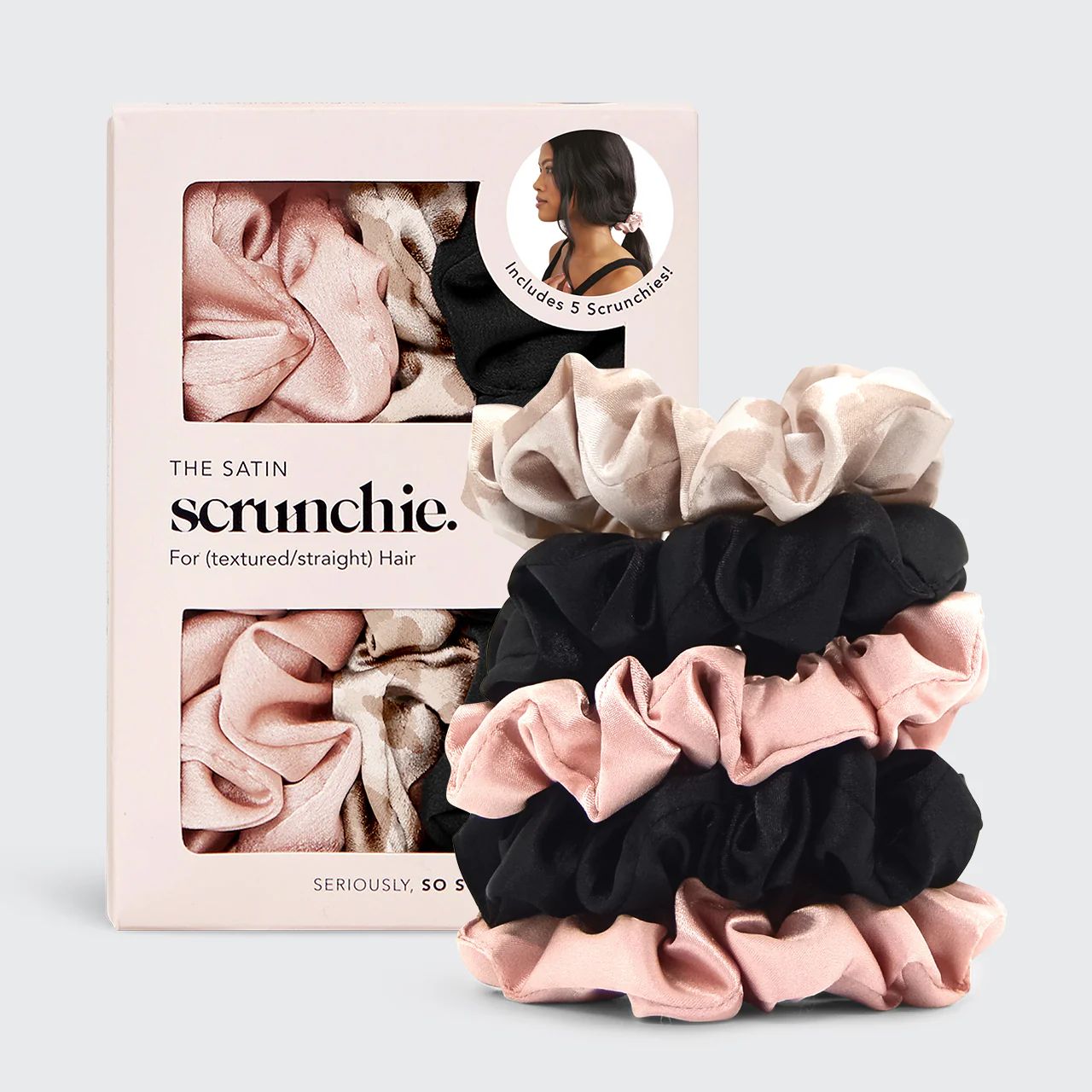 Assorted Satin Sleep Scrunchies | Kitsch