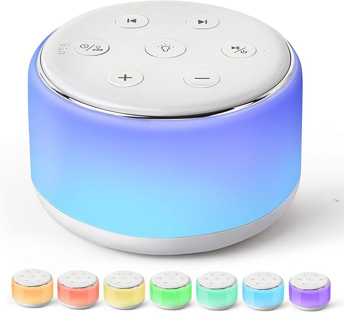 FamiSym White Noise Sound Machine Baby for Sleeping with Night Light – 34 Soothing Sounds, Rech... | Amazon (US)