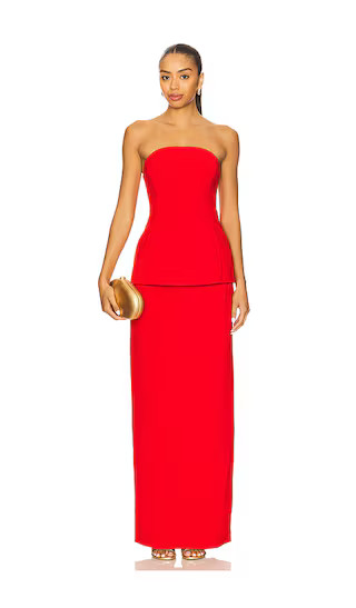 Violette Gown in Scarlet Red | Revolve Clothing (Global)