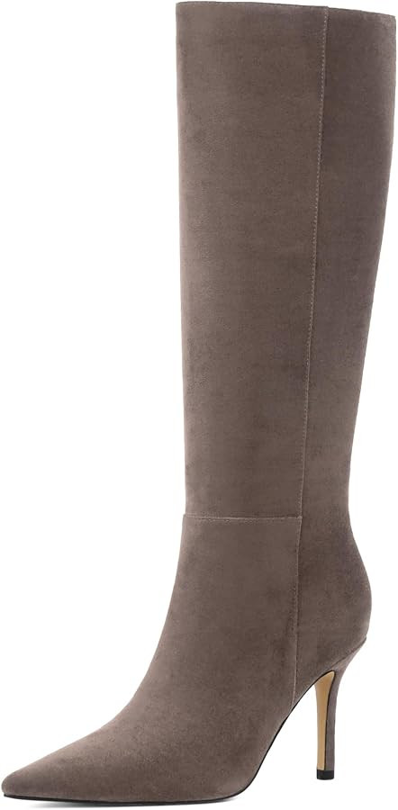 Womens Knee High Boots Stiletto Heel Pointed Toe Tall Long Boots | Amazon (US)