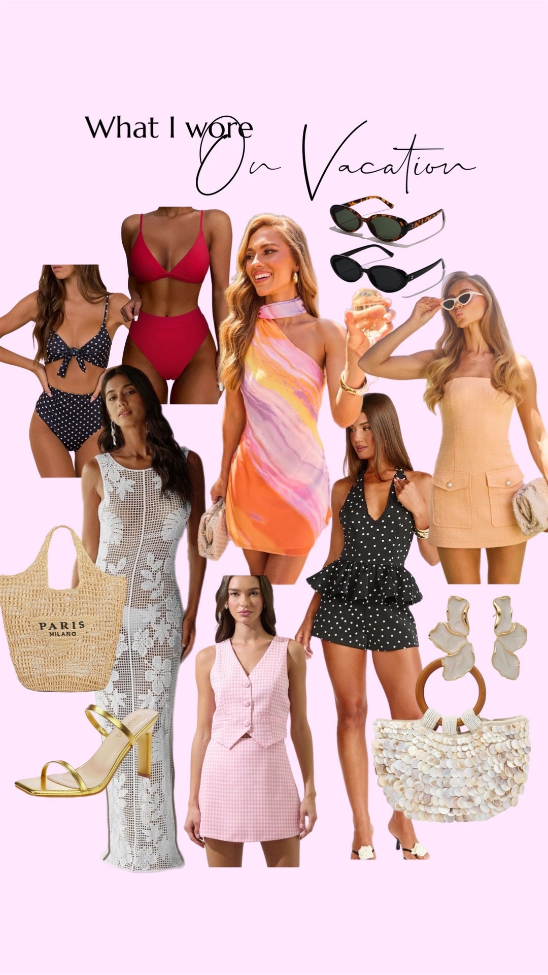 Vacation outfits. Resort wear. Tropical vacation looks. Amazon accessories. Elevated vacation dresses. Swim coverups. 

#LTKgrwm #LTKootd #LTKTravel
