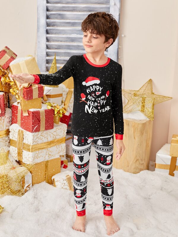 Boys Christmas Print PJ Set
   
      SKU: si2209067359845451
          (53 Reviews)  
        Ho... | SHEIN