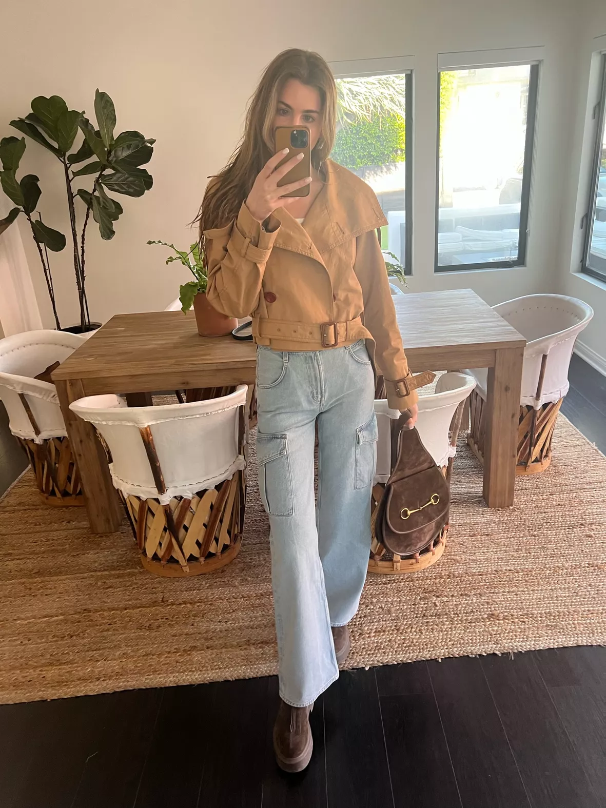 Cotton gabardine cropped trench … curated on LTK Cotton gabardine cropped trench … curated on LTK
