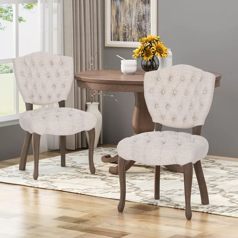 Marielle Tufted Upholstered Parsons Chair (Set of 2) | Wayfair Professional