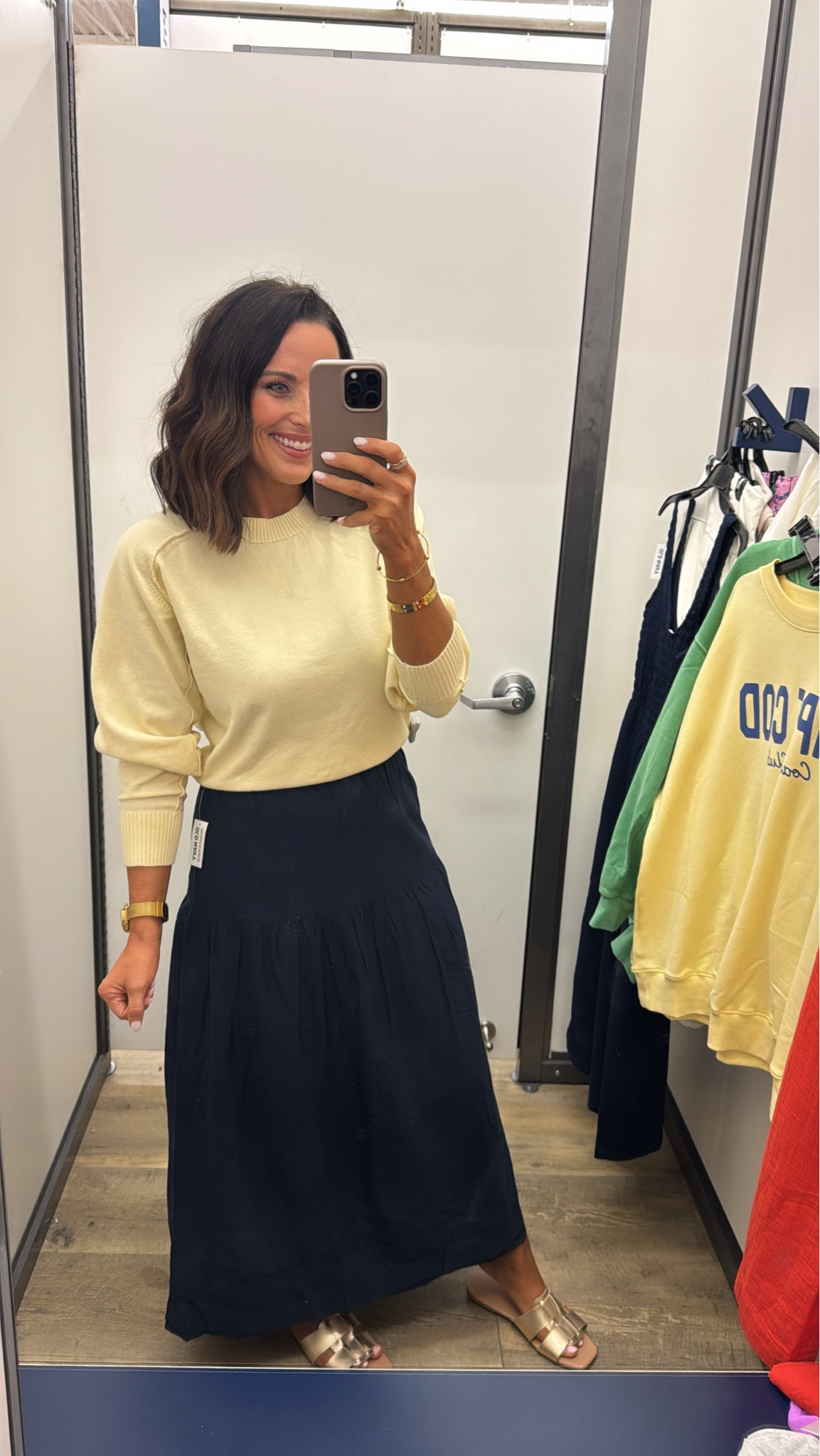 Navy and butter yellow is such a timeless combo. This crewneck paired with a flowy maxi skirt feels polished but still easy enough for everyday. Check out Old Navy! 

Spring style maxi skirt butter yellow crewneck outfit of the day mom life elevated everyday casual wear old navy finds mom teacher approved outfits springtime fashion VintagePickin 

#LTKdayinmylife #LTKSeasonal #LTKmomlife