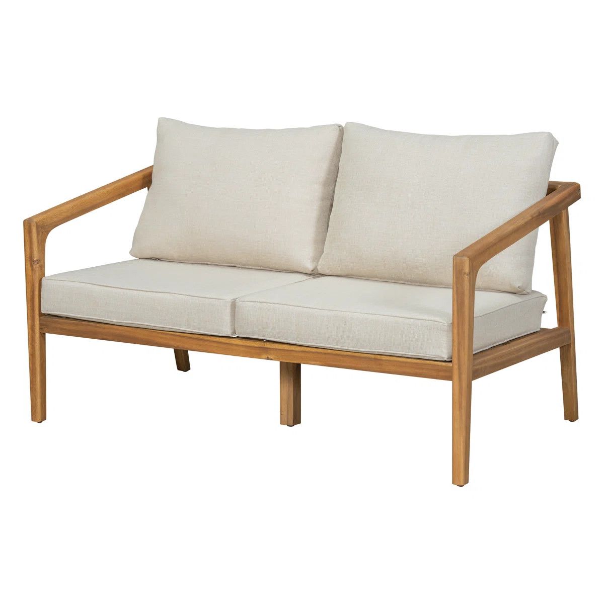 Craig Outdoor Acacia Wood Loveseat | Wayfair North America