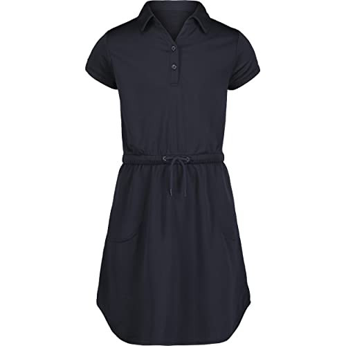 Nautica Girls School Uniform Short Sleeve Polo Dress, Navy Performance, 16-18 US | Amazon (US)