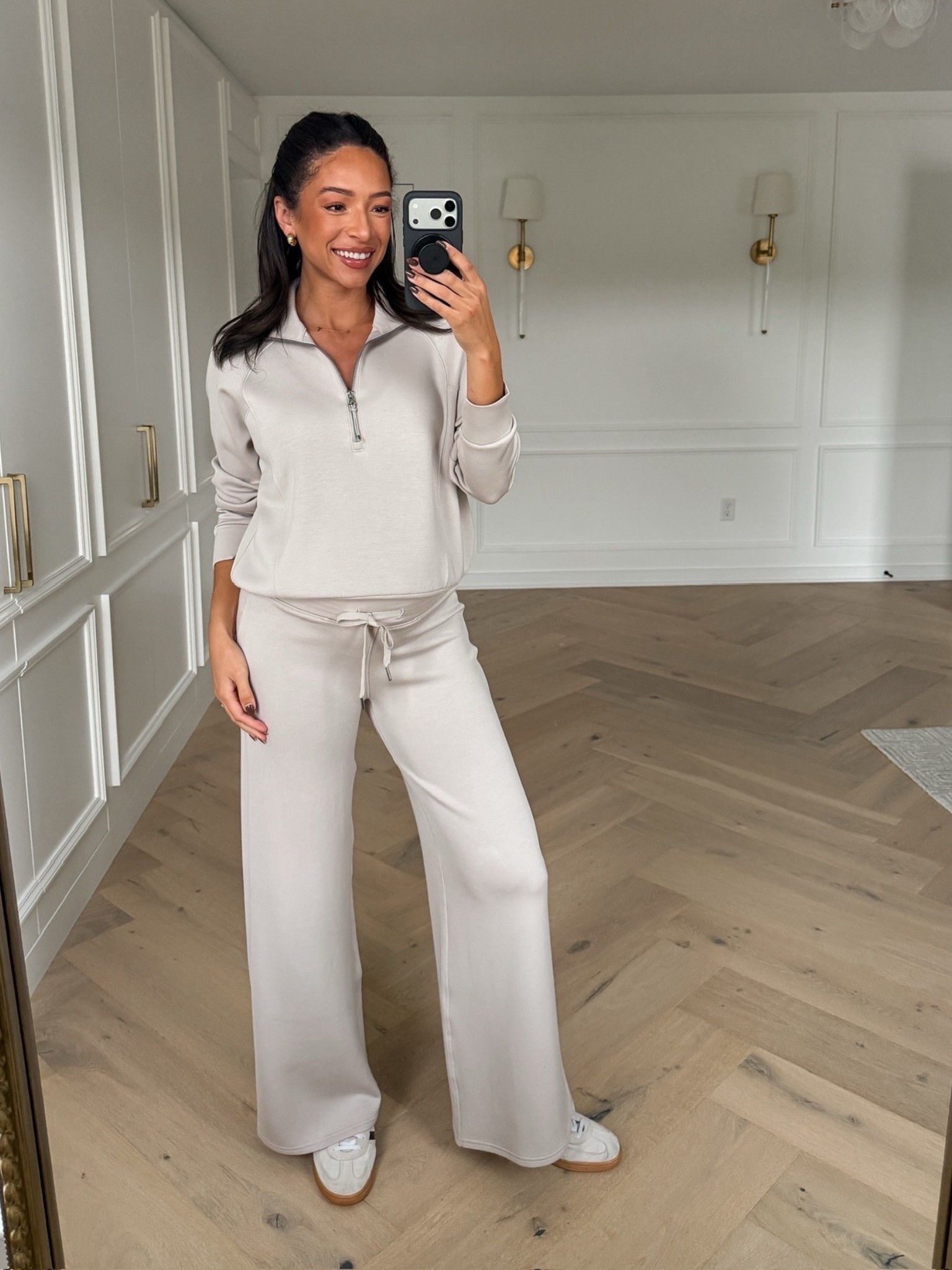 Use code NENAXSPANX for 15% off + free shipping! Wearing size S half zip and size S tall wide leg pants 

Fall outfit 
Fall fashion 
Loungewear
Airport outfit 
Travel outfit 

#LTKStyleTip #LTKBump #LTKSeasonal