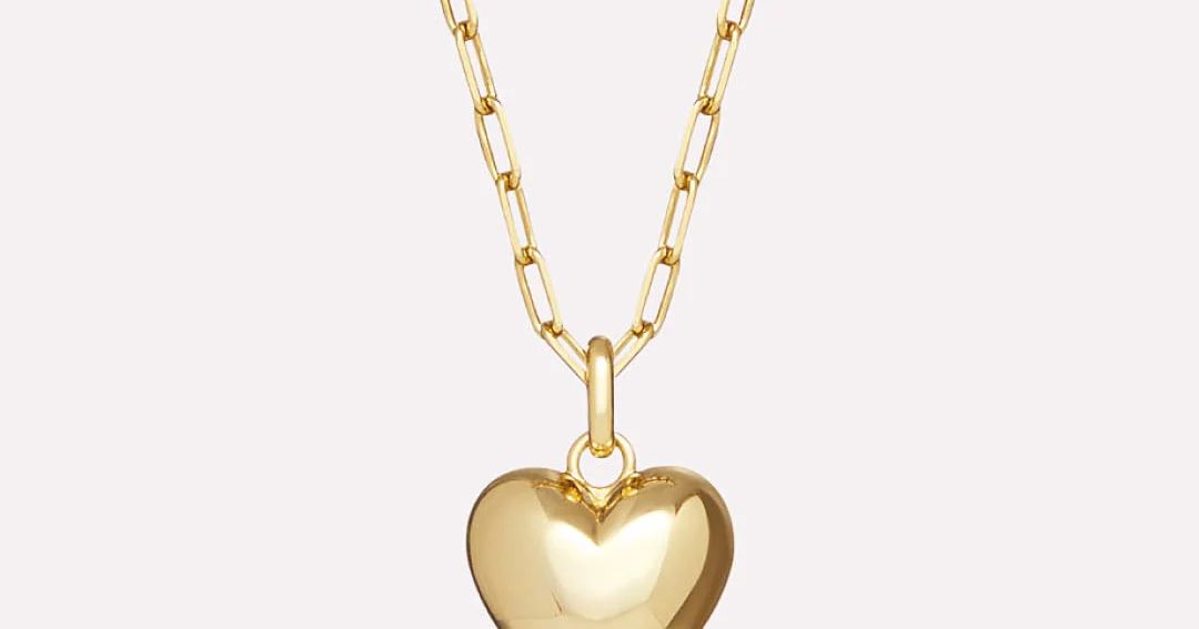 Puffed Heart Necklace | Ana Luisa