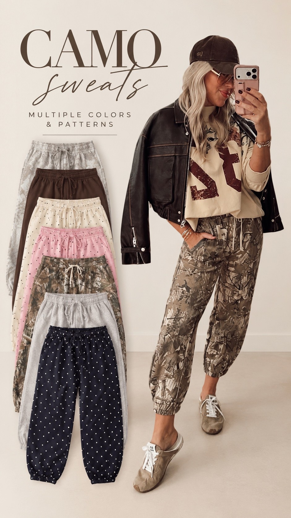 AMAZON SWEATS EVERYONE NEEDS 👀 I’m telling you, these are GOOD. The barrel fit is so cute + they come in a ridiculous amount of prints AND solids. Camo, polka dots, neutrals… I fear I need more. 😂




Amazon fashion. Amazon sweatpants. Barrel sweatpants. Camo sweatpants. Printed sweatpants. Women’s casual outfits. Fall outfits. Athleisure. Comfy fall style. Amazon finds.

#LTKootd #LTKgrwm #LTKTravel