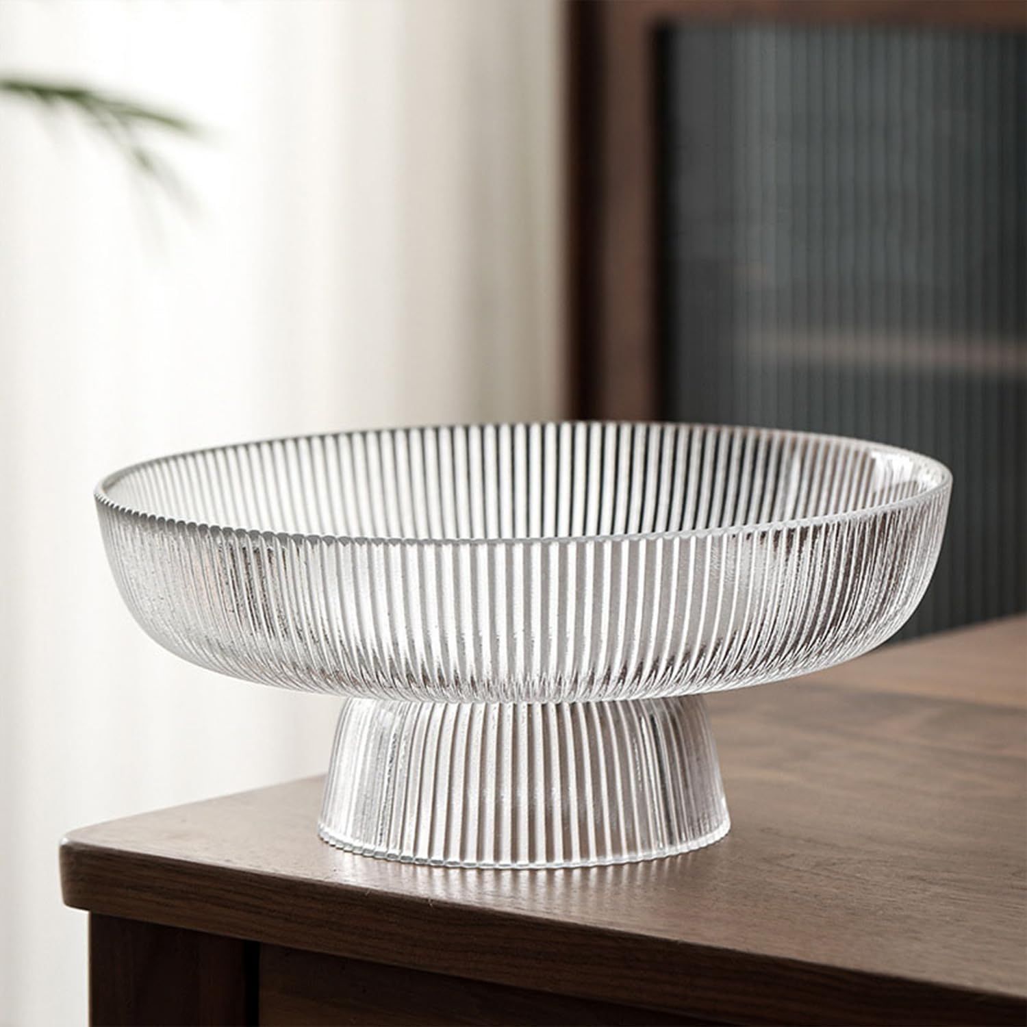 Xeiwagoo Glass Fruit Bowl,Large Decorative Glass Bowl,Decorative Pedestal Bowl for Table Décor,F... | Amazon (US)