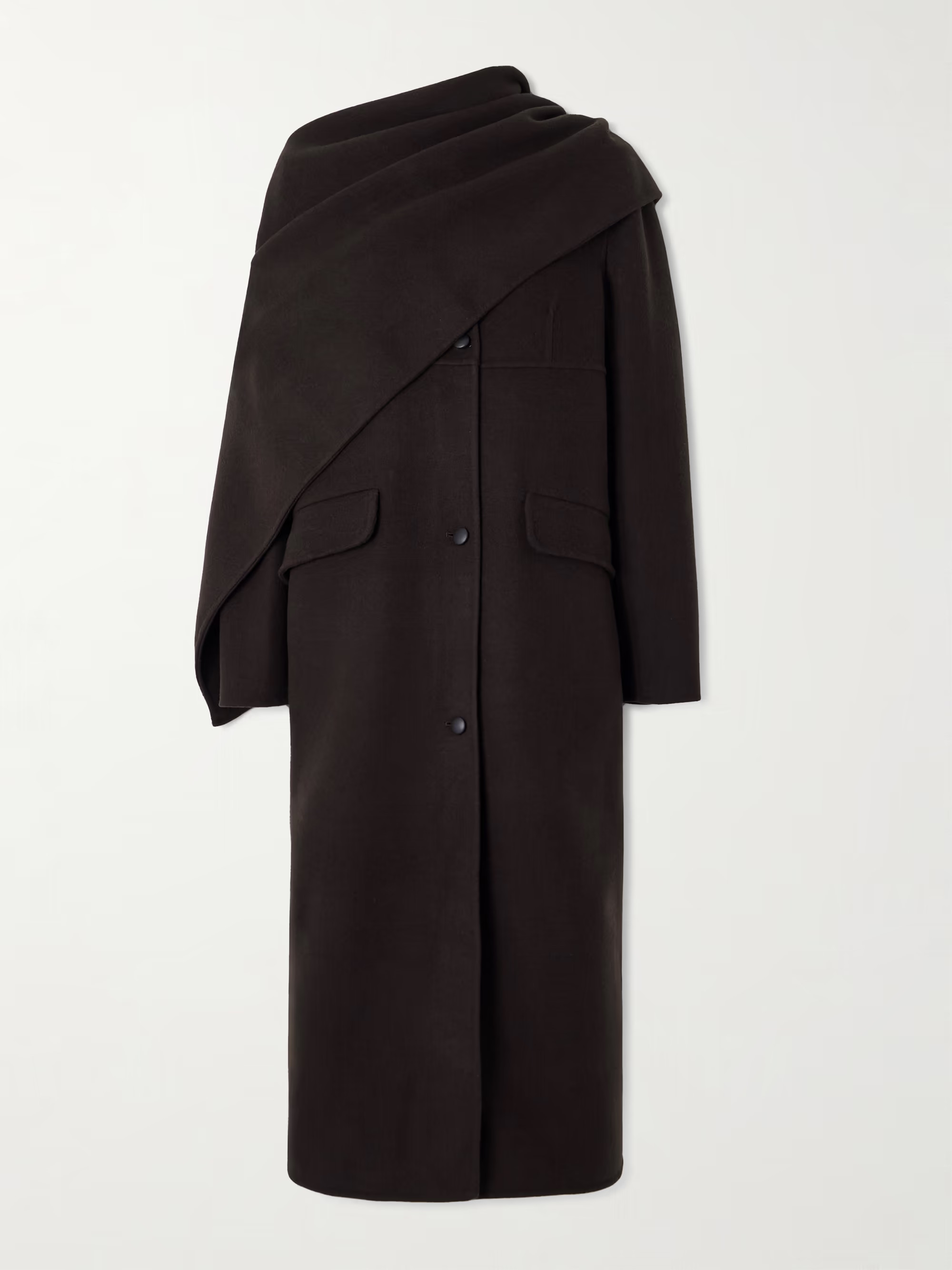 Kipling scarf-detailed cashmere coat | NET-A-PORTER (US)
