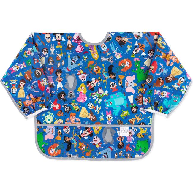 Disney 100 Magical Celebration Sleeved Bib, Blue | Maisonette