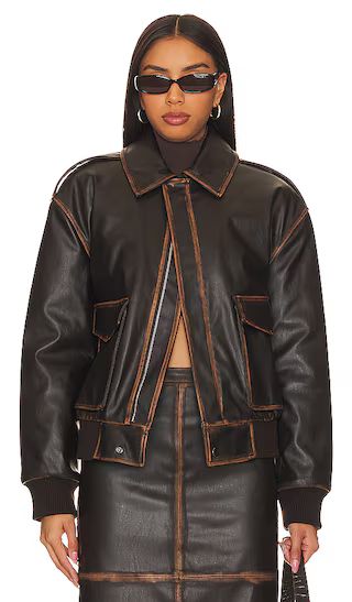 Bo Faux Leather Jacket | Revolve Clothing (Global)