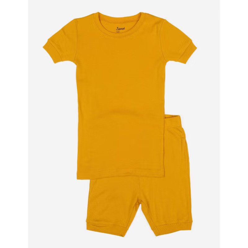 Leveret Kids Short Sleeve Solid Color Boho Pajamas | Target