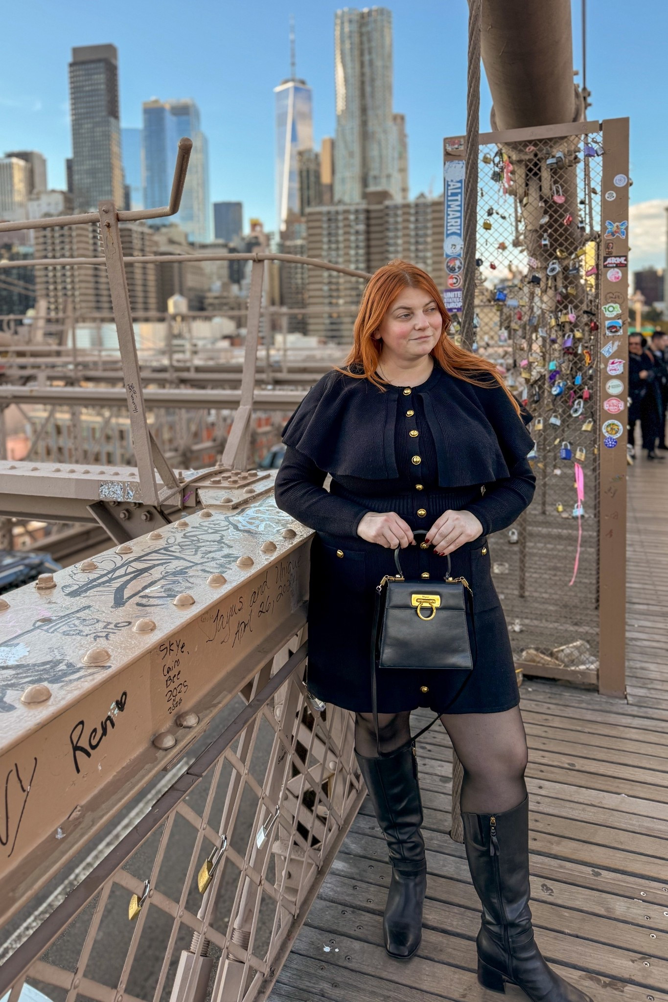 Fall in the City! Both the dress and boots run true to size. I wore the boots for the first time ever and took over 17k steps with NO blisters or foot pain! 

#LTKFindsUnder100 #LTKPlusSize #LTKShoeCrush