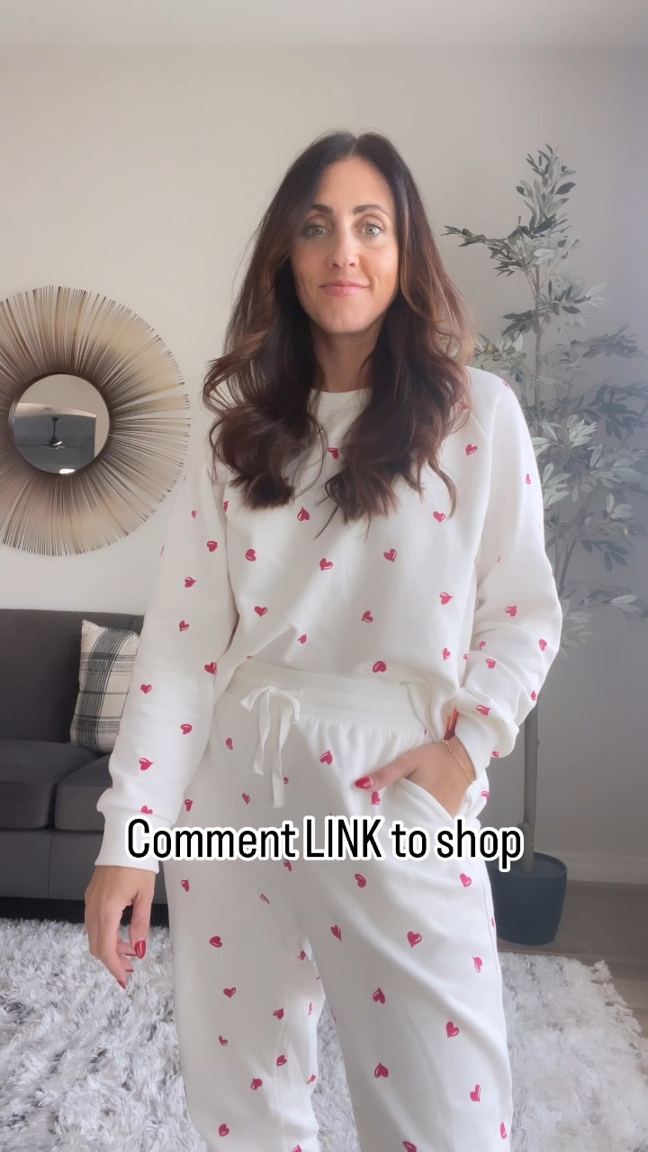 Valentine’s Day lounge set! ❤️💓❤️ so cute & comfy! Sized up to mediums in both the top and the bottom for extra room, but would like to have done my regular size small in the bottoms! // 

Athleisure, comfy Valentine’s Day outfit idea 

#LTKstyletip #LTKfindsunder50 #LTKhome