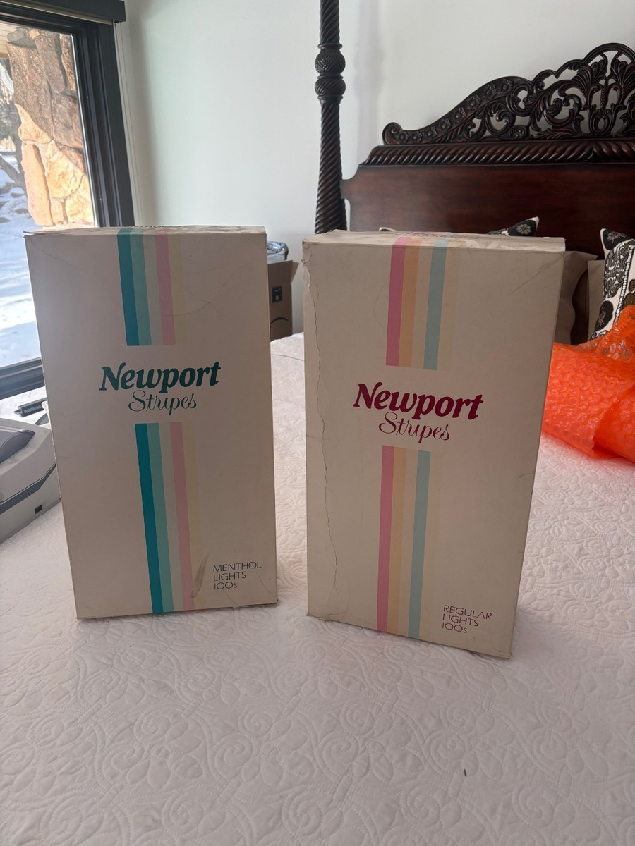 Vintage Newport Stripes 20" Oversized Store Display Boxes - SUPER RARE - 2 Pack | eBay | eBay US