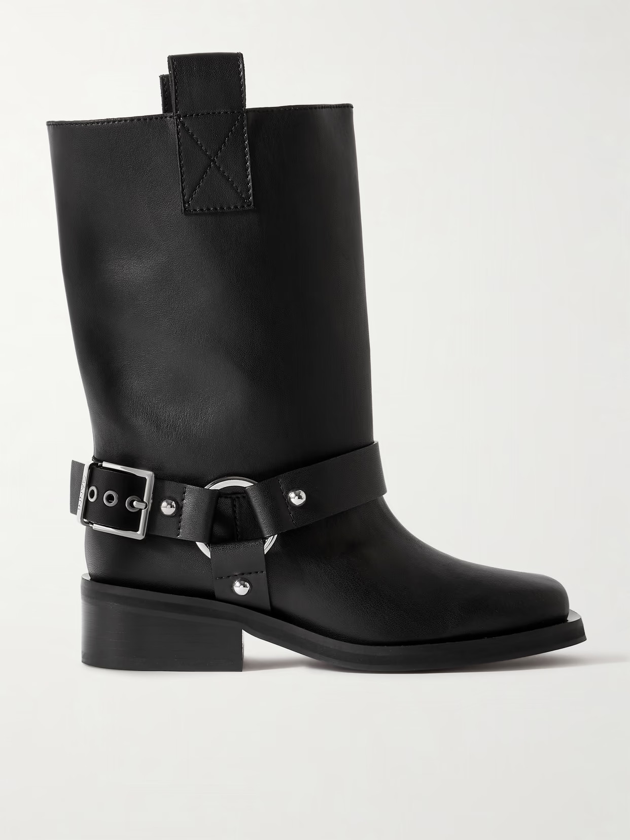 GANNI - + Net Sustain Recycled-leather Boots - Black | NET-A-PORTER (UK & EU)
