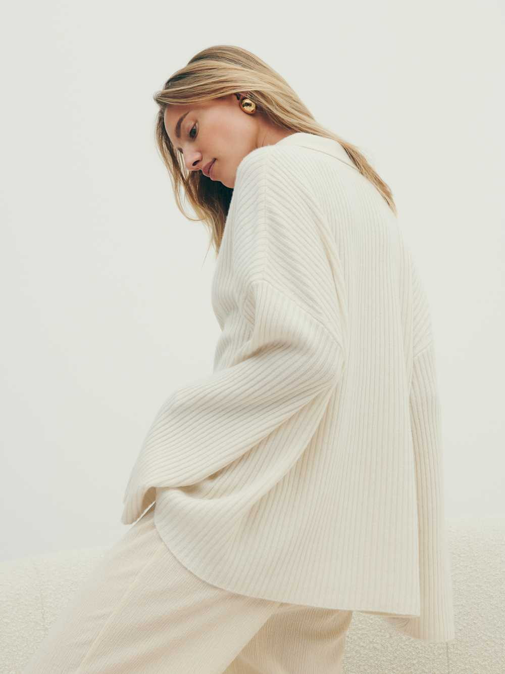 Fantino Cashmere Collared Cardigan | Reformation (Global)