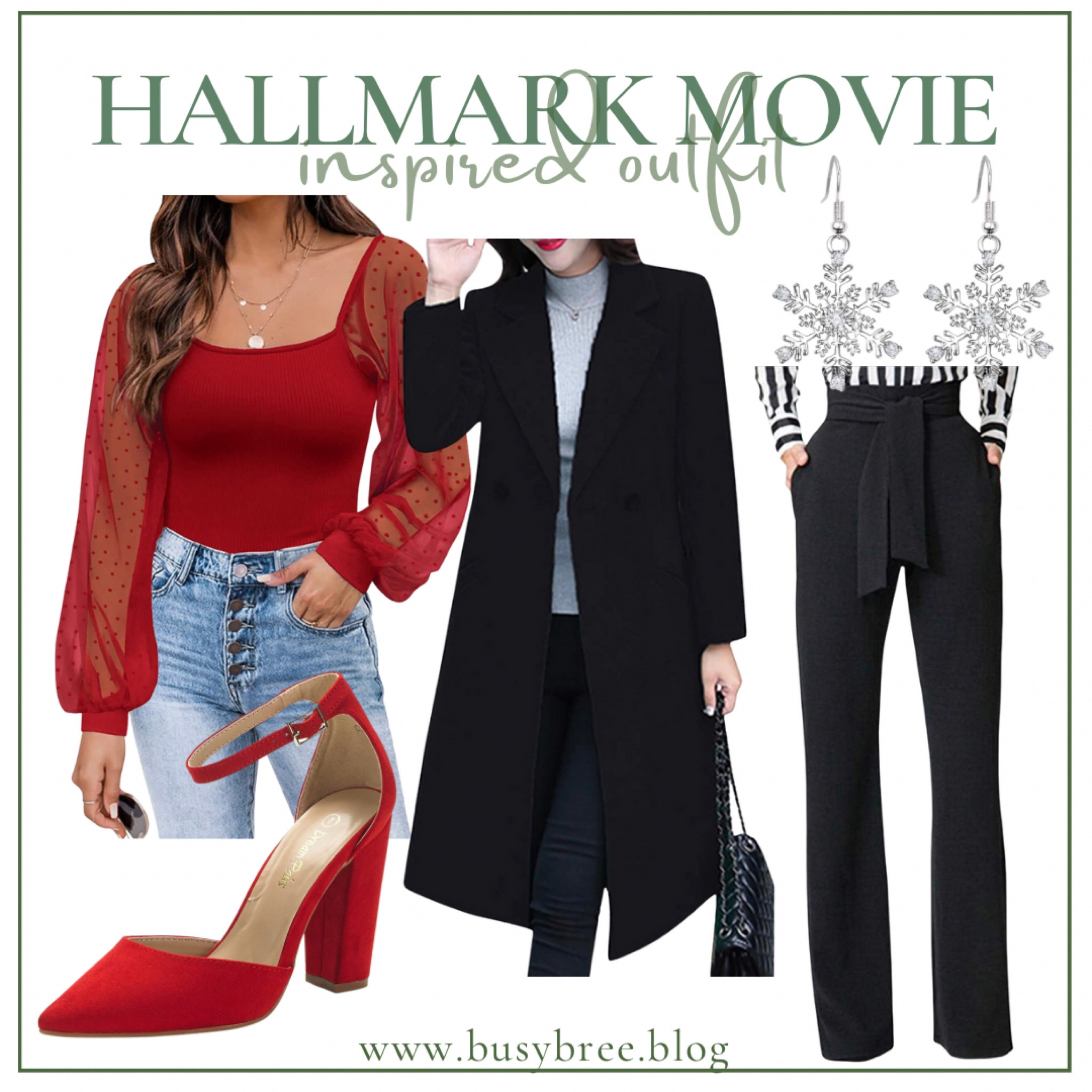 Hallmark Christmas movie inspired outfit for Christmas and the holiday season 

#LTKSeasonal #LTKstyletip #LTKHoliday