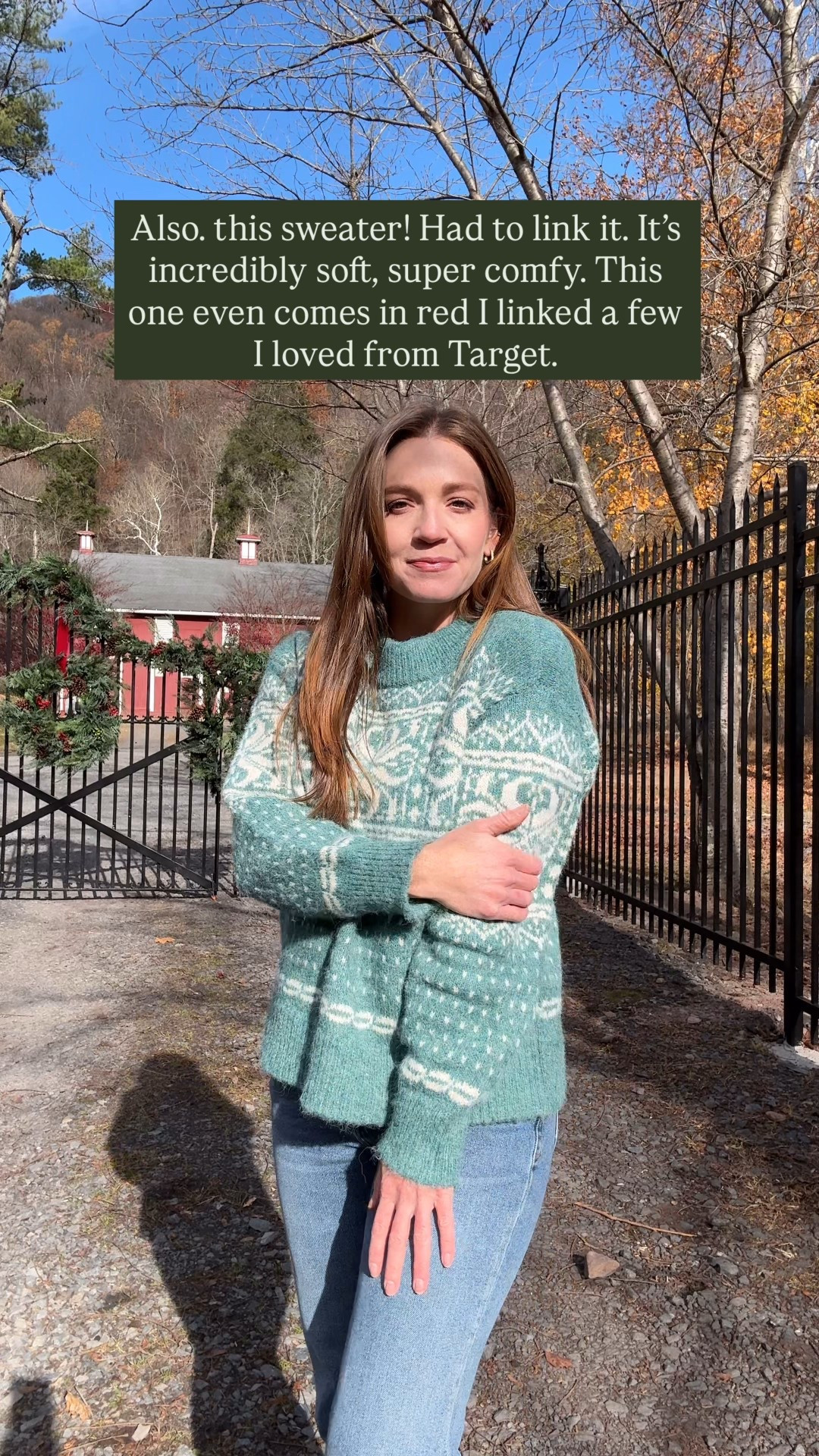 This sweater is so soft imperfect for the holidays. I linked a few other Target favorites! #holidaysweater #christmassweater

#LTKSeasonal #LTKHoliday #LTKGiftGuide