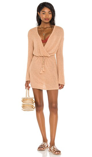 X REVOLVE Topanga Dress in Putty | Revolve Clothing (Global)