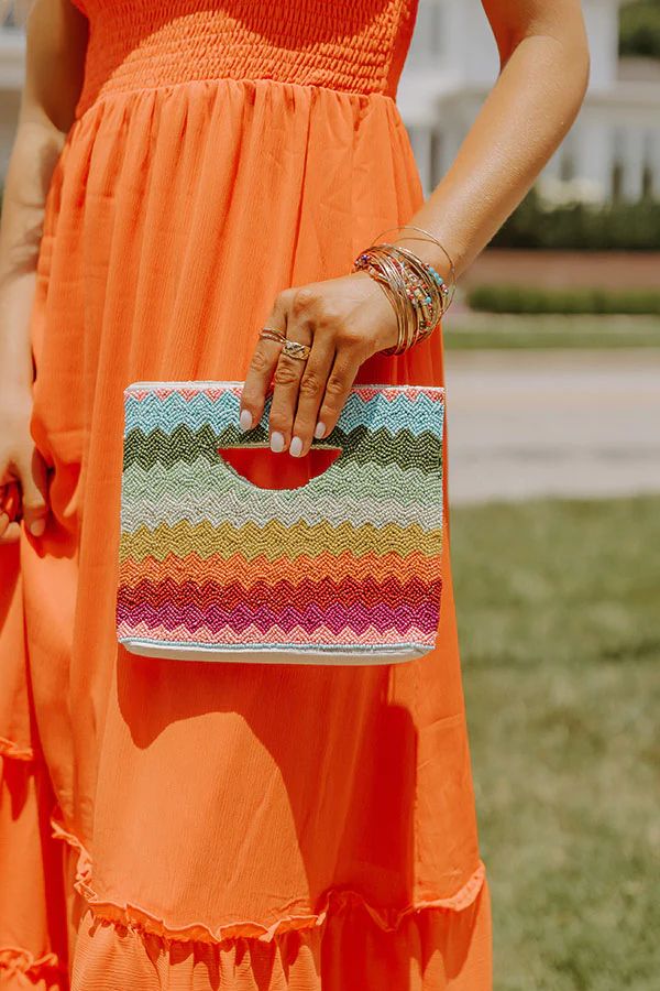 Top Tier Trip Beaded Clutch | Impressions Online Boutique