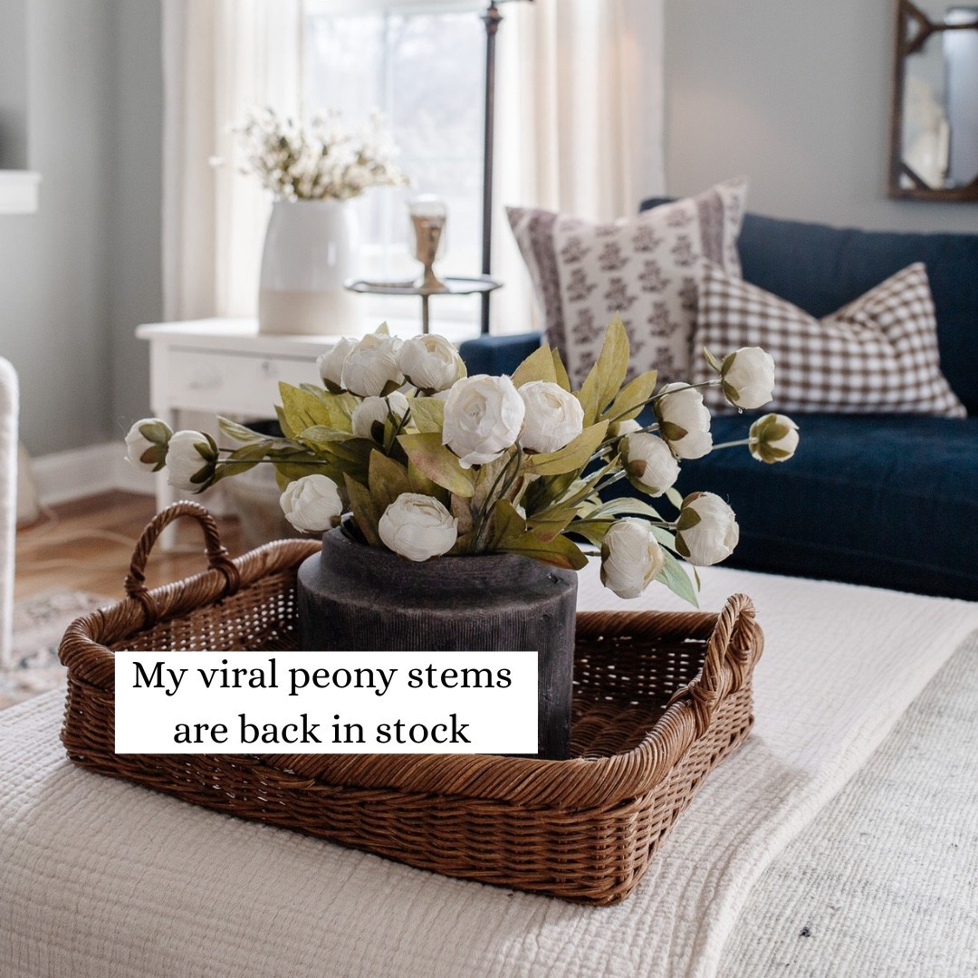 My viral peony stems are back in stock! Grab them while you can! 

Spring decor, spring stems, faux peony stems 

#LTKHome #LTKSeasonal #LTKFindsUnder50