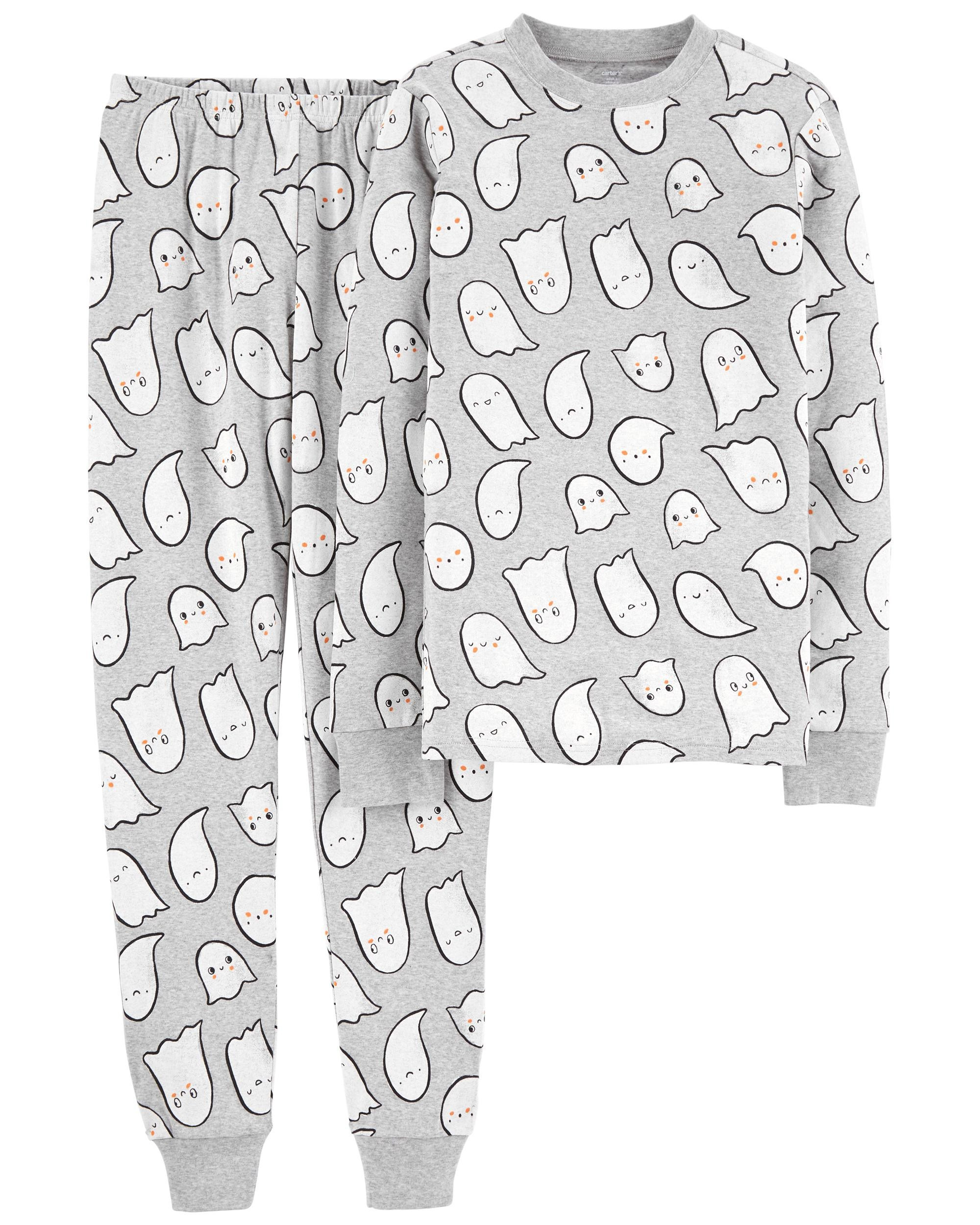 2-Piece Adult Unisex Halloween Ghost 100% Snug Fit Cotton PJs | Carter's