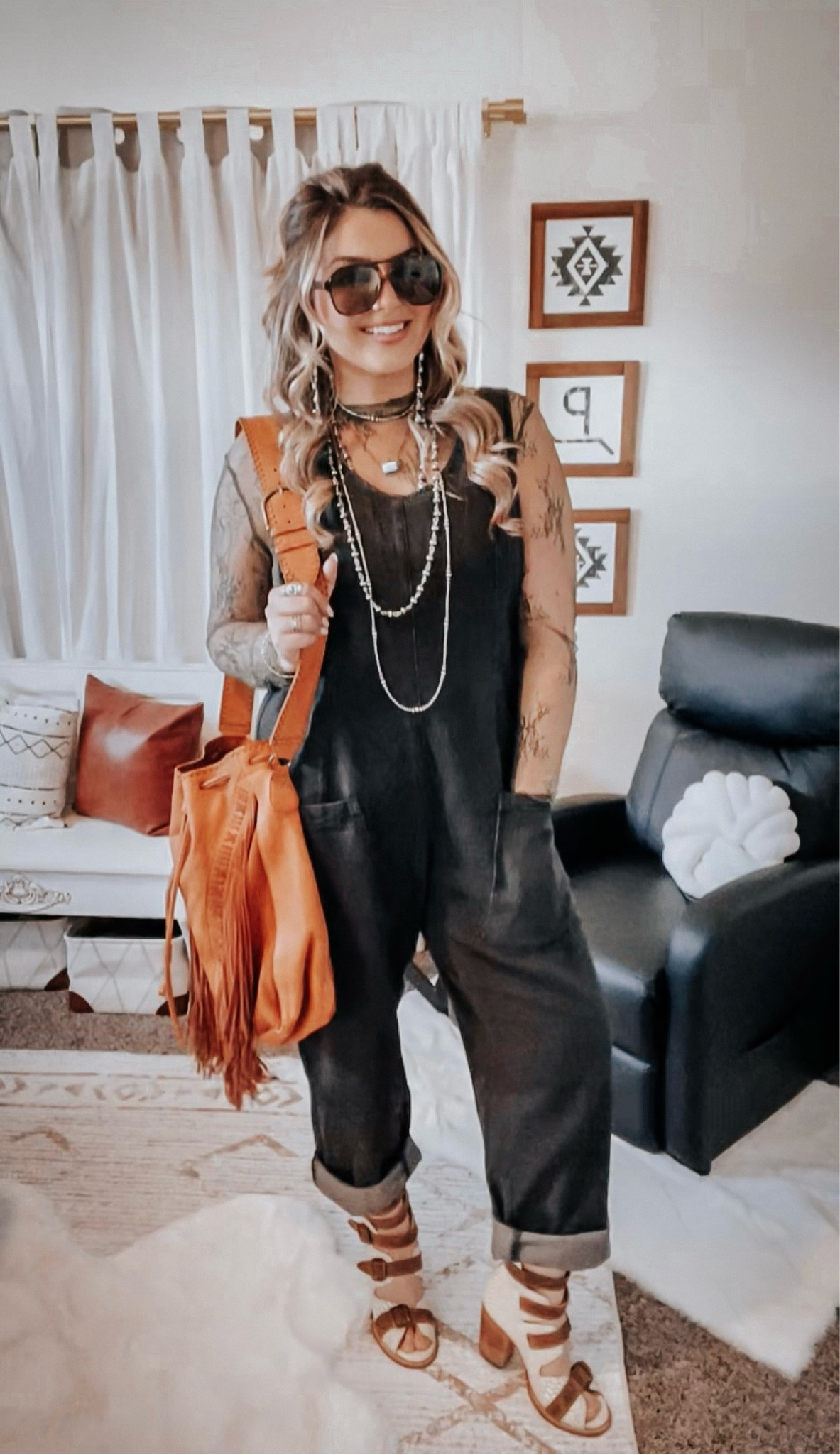 Free People Jumpsuit Dupe | Amazon Boho Outfit ✨ 

This jumpsuit and lace mesh top have been an obsession to us all, but these ones? They’re a fraction of the price from Amazon! 

Jumpsuit + Top: Amazon Fashion 
Shoes: Freebird Stores
Bag: Free People 
Jewelry: Nizhoni Traders, Hippie Cowgirl Couture, Rumor Has It, Turquoise Tuesday, Desert Daisy Co. 

#LTKmidsize #LTKfindsunder50 #LTKstyletip
