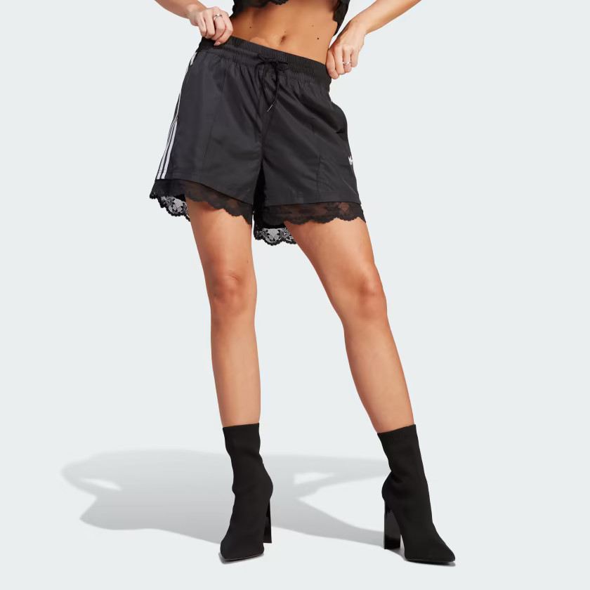 Lace Trim 3-Stripes Shorts | adidas (US)