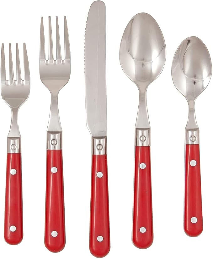 Ginkgo International Le Prix Stainless Steel Dishwasher-safe 30piece flatware set, Service for 6,... | Amazon (US)