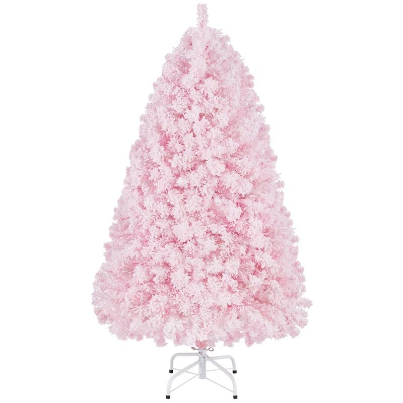 Easy Set-Up Lighted Artificial Spruce Christmas Tree | Wayfair North America