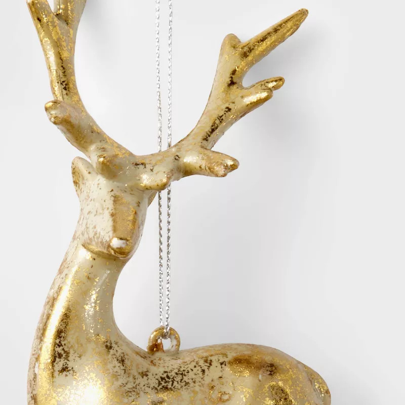 Metallic Deer Christmas Tree Ornament - Wondershop™ | Target