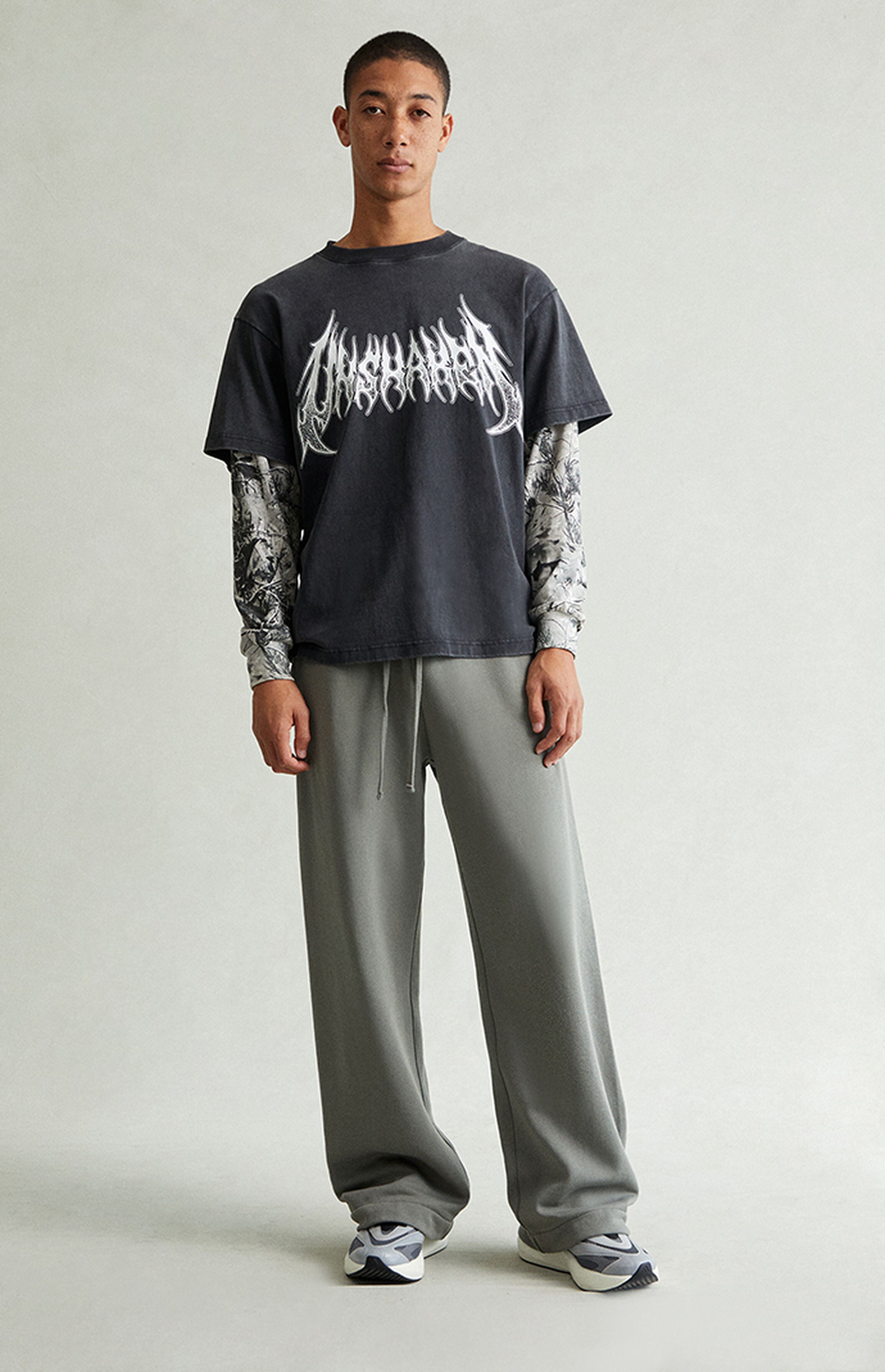 Pacsun Green Fleece Extreme Baggy Sweatpants | PacSun