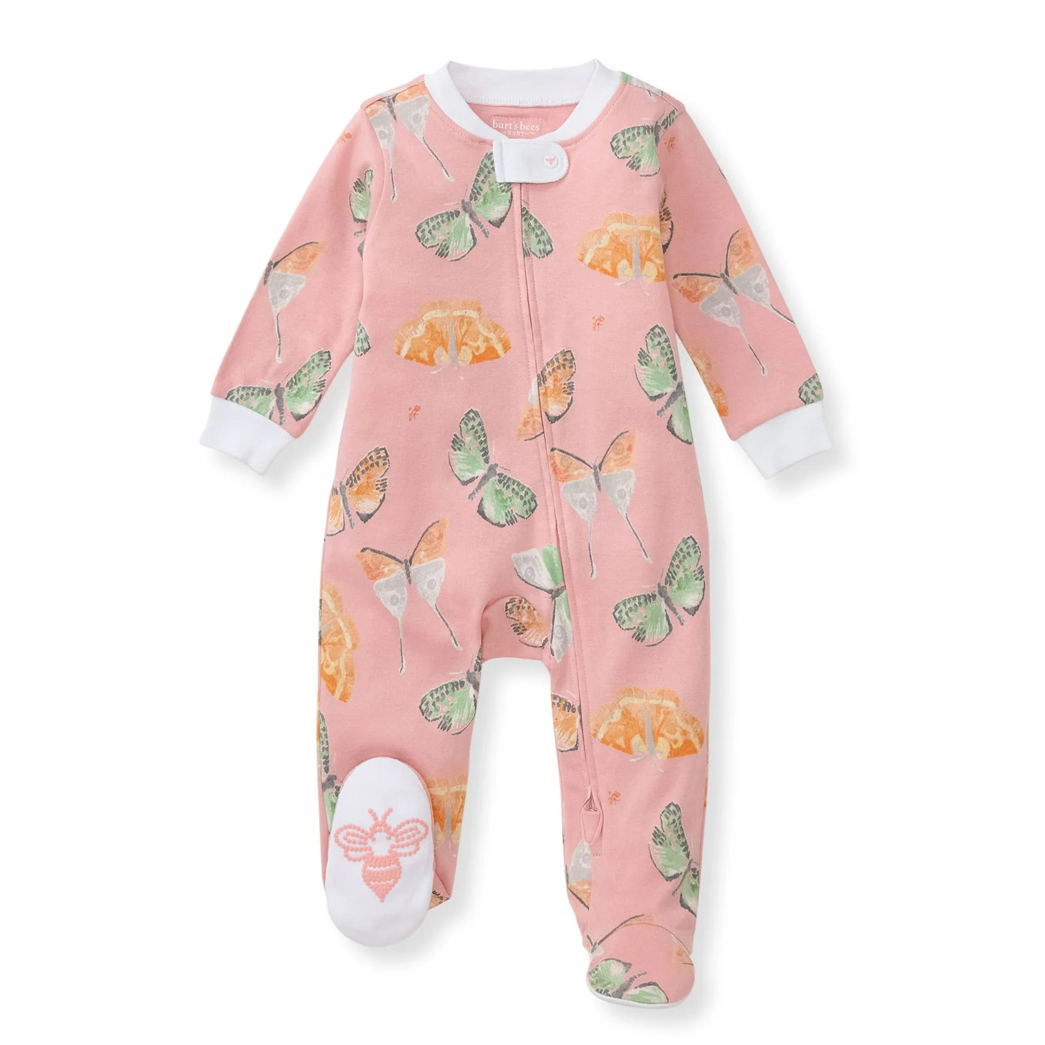 Floral Tile Organic Cotton Girl Sleep & Play | Burts Bees Baby