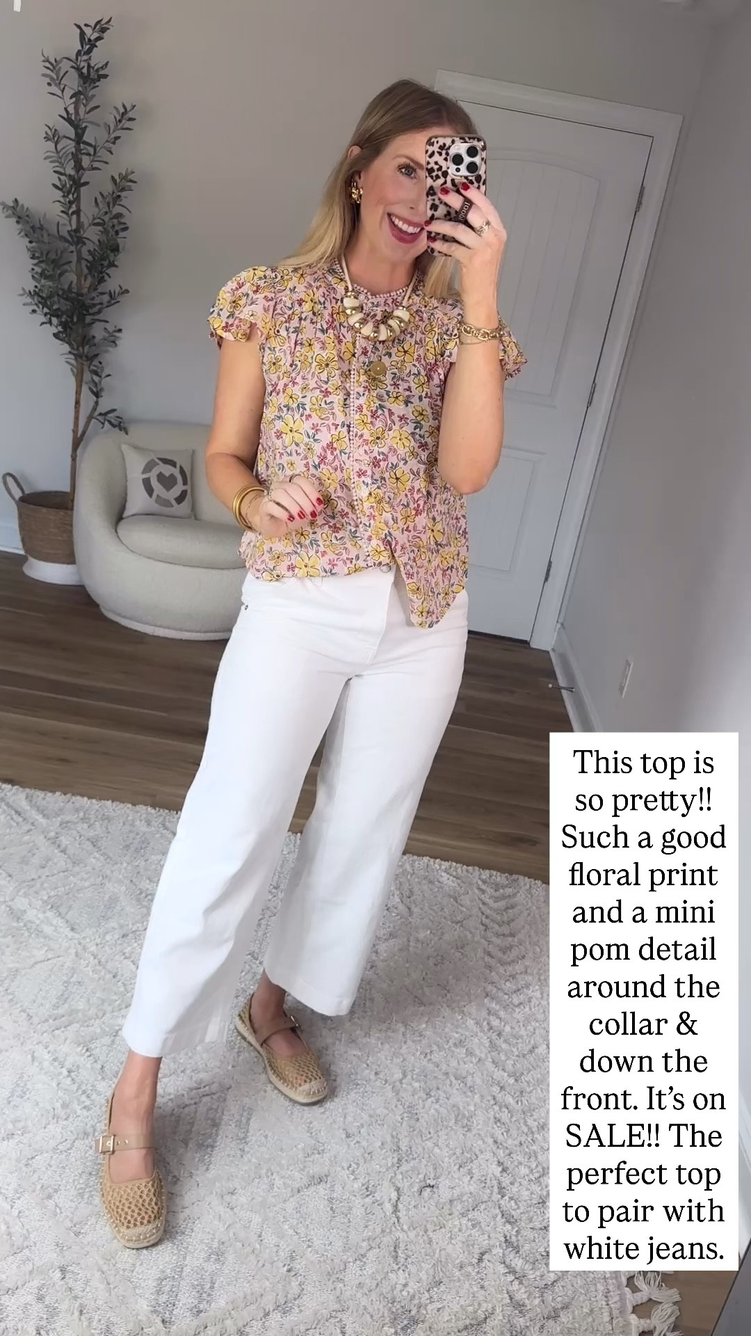 Kohls try on, floral top, white jeans 

#LTKWorkwear #LTKmomlife #LTKootd