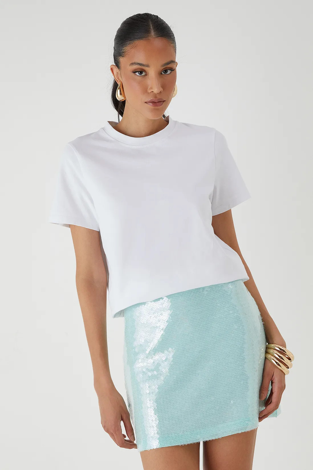 Skirts | Sequin Micro Mini Skirt | MissPap | Boohoo.com (UK & IE)