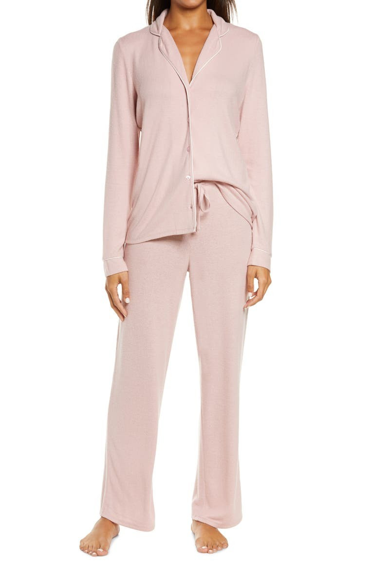 Brushed Hacci Pajamas | Nordstrom