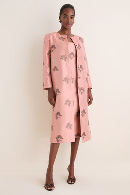 Apricot Jacquard Callas Coat | Tuckernuck (US)