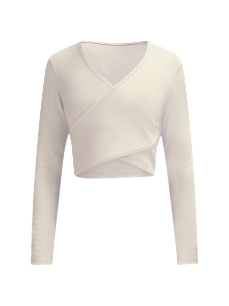 Wrap-Front Ribbed Long-Sleeve Top | Women's Long Sleeve Shirts | lululemon | Lululemon (US)